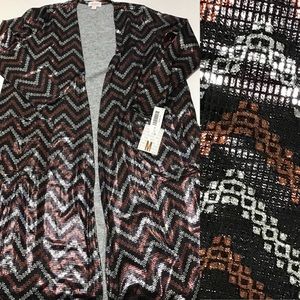 Lularoe black, copper, silver Med elegant Sarah